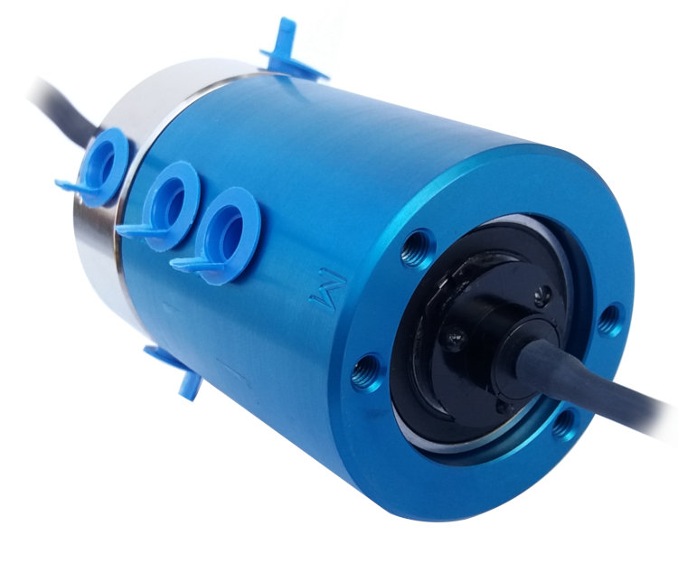 přenos pneumatických rozvodů přes rotující části pomocí pneumatického otočného rozdělovače